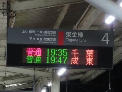 ��ԉw�̕\����