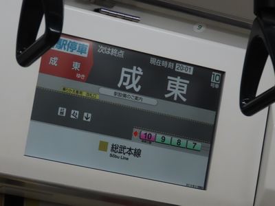 �ԓ��̕\����